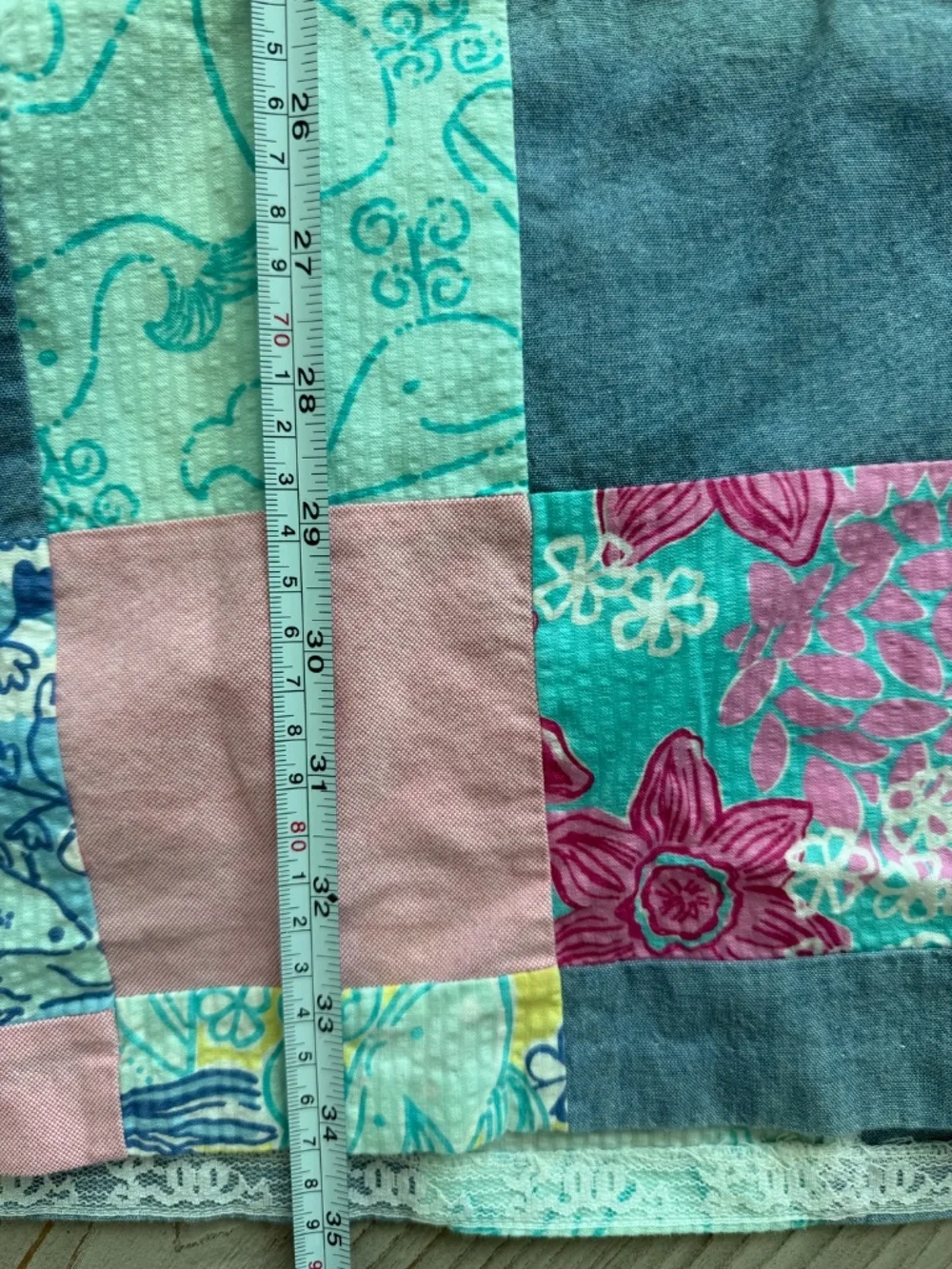 Lilly Pulitzer Vintage Patchwork Dress Girls 12